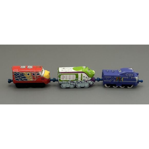 Chuggington Diecast Train Engine Learning Curve 2010 Lot of 3 - Picture 4 of 9